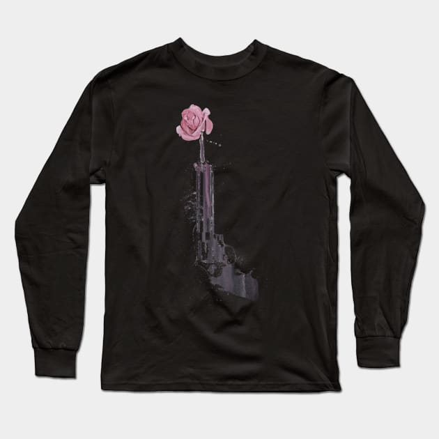 guns n flower Long Sleeve T-Shirt by DrTigrou